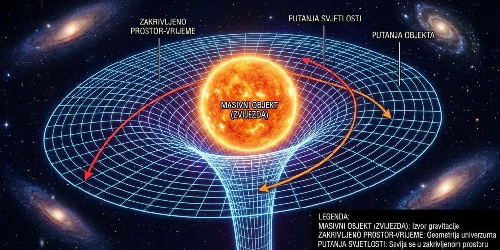 gravitacija i zakrivljenost prostora u vremenu