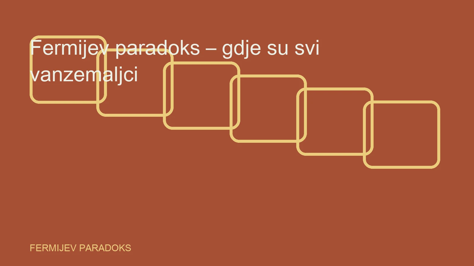 Urednička ilustracija za temu Fermijev paradoks